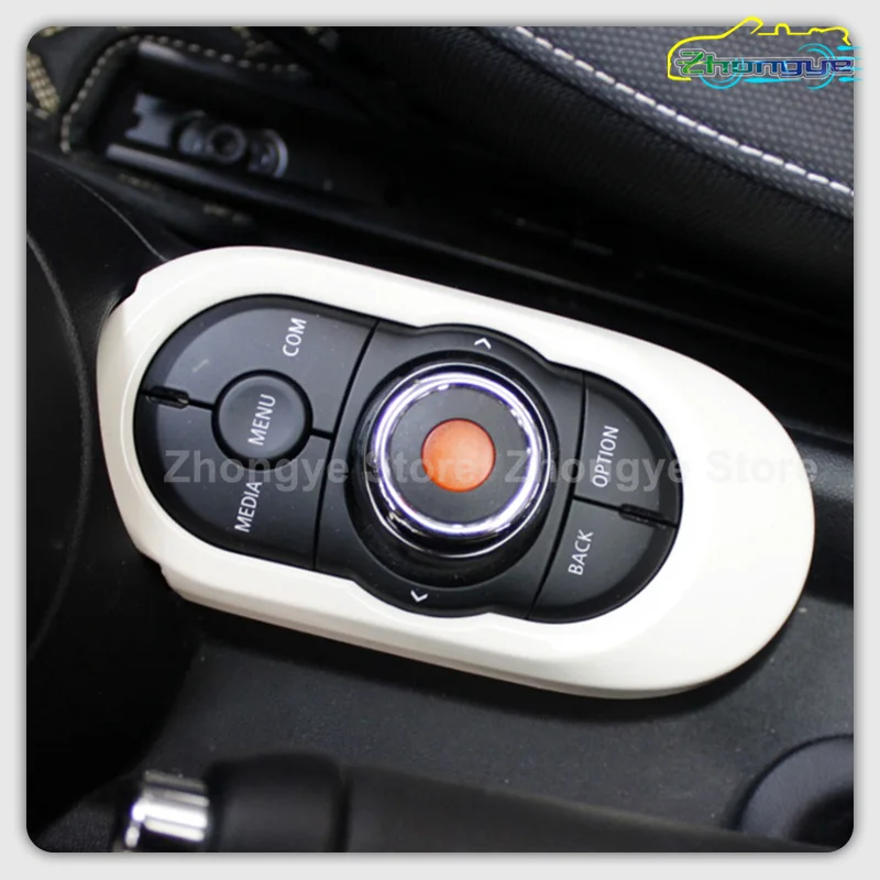 Car Multimedia Knob Button Cover For  MINI ONE Cooper S JCW F55 F56 F57 Car Interior Decorate Supplies Modification Accessories