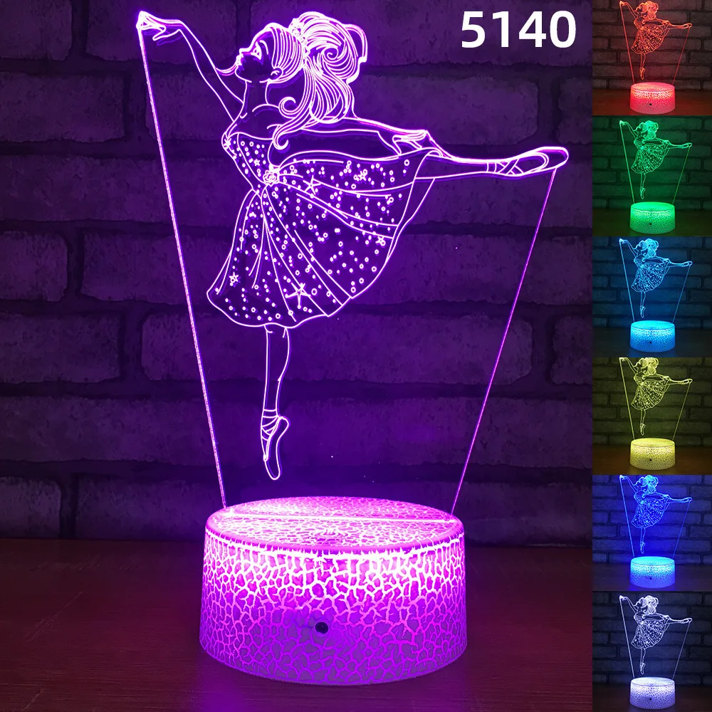 For Home Interior Lighting Personalized  Sports Series 3D Night Light Bedroom Lamp Bright Table Three-dimensional LED Kids Room