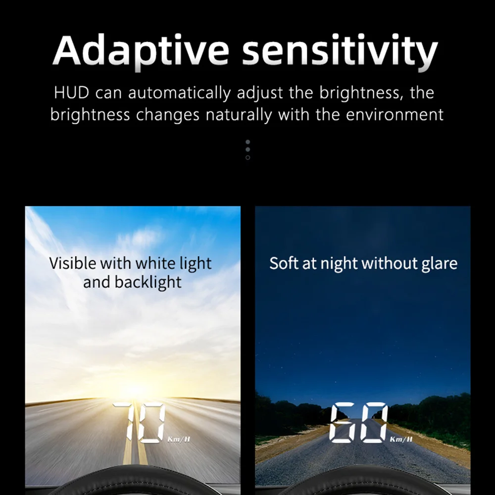 Car Head Up Display M3 OBD2 HUD Overspeed ​​​​Warning Windshield Projector On Board Computer Digital Electronic Auto Accessories