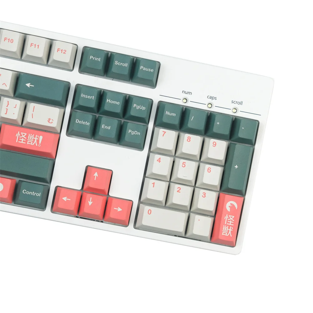 GMK Kaiju PBT Keycaps 140 keys Dye Sub Keycap Set For Cherry MX Switches Mechanical Keyboard With 2U 1.75U Shift