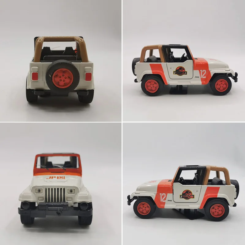 15.5CM 1/32 Scale Diecast Alloy Wrangler Car Model Jurassic City SUV Metal Vehicle Toys for Children Kids Gift Series