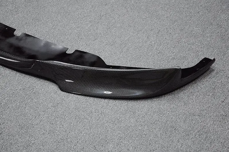 Black Real Carbon Fiber Front Bumper Lip Spoiler For BMW F30 F31 M Tech 2012-up