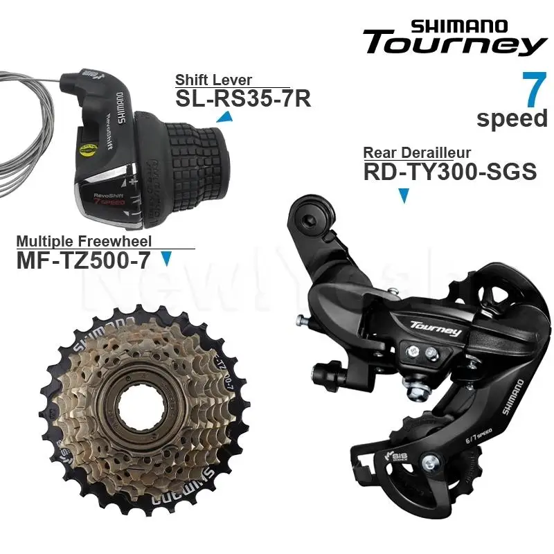 SHIMANO Tourney 6/7 Speed Groupset include SL-RS35 Bicycle shifters TY300 Rear Derailleur TZ500 Freewheel for MTB Bike Original