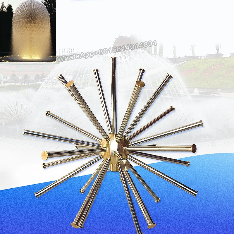 Full set of dandelion fountain/1PC Fountain nozzle+1PC Special water pump for fountain+3pcs Fountain lights+Fountain center tube