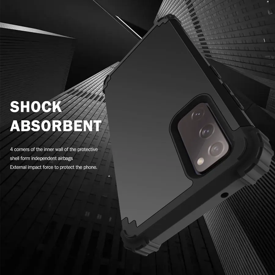 Heavy Duty Hybrid Sturdy Armor Defender High Impact Shockproof Protective Cover Case For Samsung Galaxy S20 FE 5G/4G