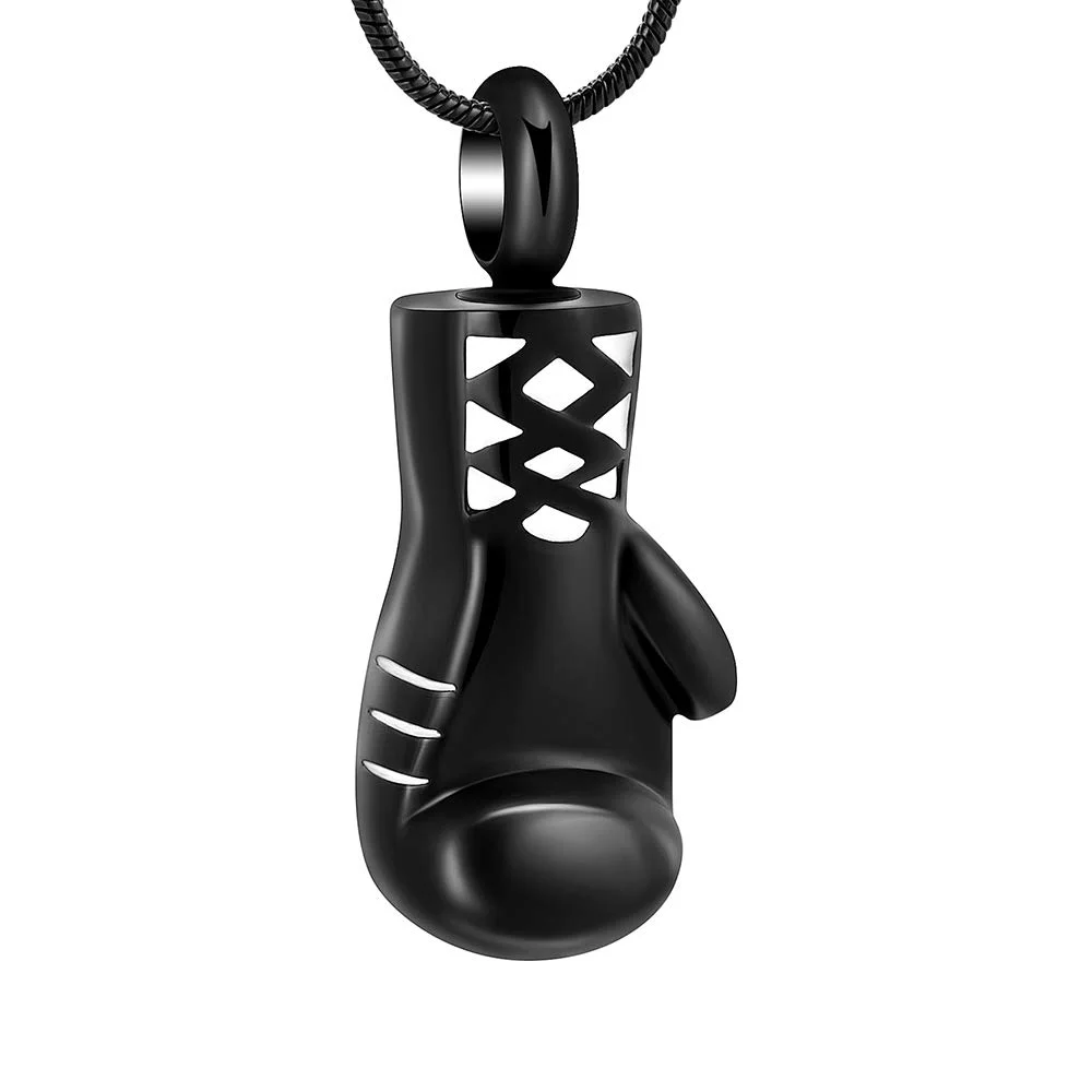 Boxing Glove Shape Stainless Steel Ashes Keepsake Cremation Jewelry for Ash Cool Cremation Pendants for Ashes