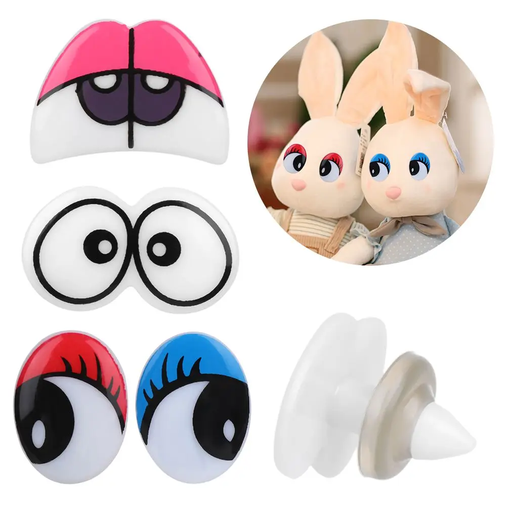 20 Pairs Cartoon Dolls Safety Eyes With Washers Puppets Toys Stuffed Animal Eye Supplies Handmade Material DIY Accessories