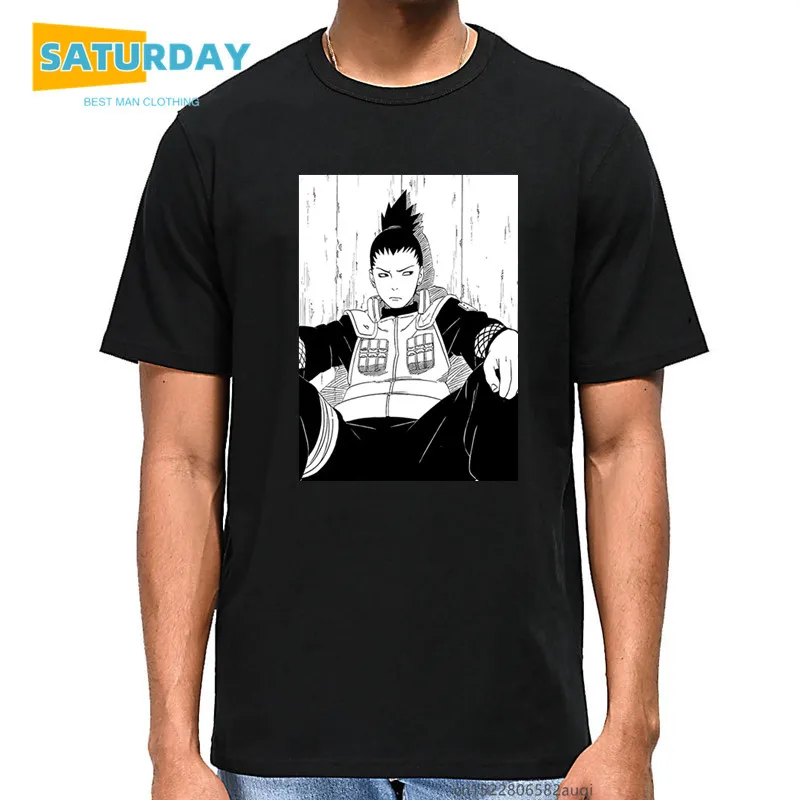 Shikamaru (Manga) Vintage Funny Men T-shirt Unisex Summer O Neck Cotton Tops Unisex Tee,Drop Ship