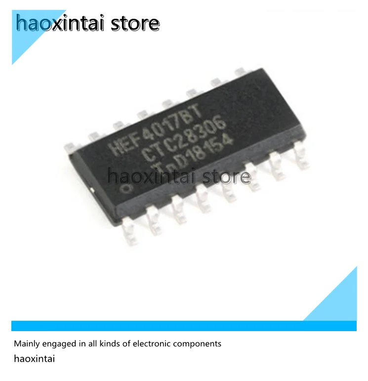 10PCS HEF4017BT, 653 Original authentic HEF4017BT, 653 SOIC-16  5-level Johnson counter/decimal counter logic chip