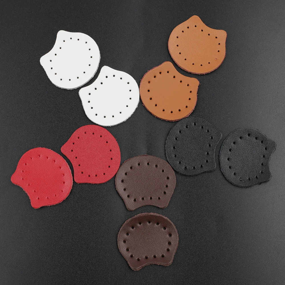 5pcs Genuine Leather Labels Soft Bear Sheet Patch Pin Hole for DIY Cardigan Clothes Bag Handbag Sewing  Decorate Accessories