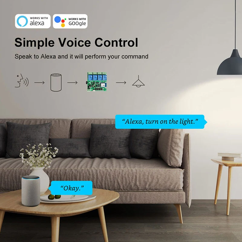 Zigbee Tuya Smart Home Relay for 2MQTT Gateway Hub,4CH Motor Switch Module,DC 12V 24V 32V 110V,4 Channel Radio RF Remote Control