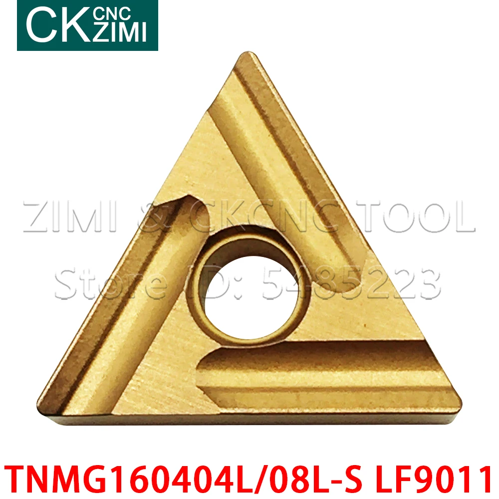 10 قطعة TNMG160404L-S LF9011 TNMG160408L-S LF9011 أدوات كربيد تحول إدراج CNC مخرطة الخشب تحول أدوات شفرة TNMG للصلب