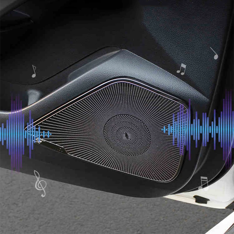 Car Door Gate Loudspeaker Sound Speaker Cover Trim Frame Sticker Interior Accessories For Toyota Corolla ALTIS 2019 2020