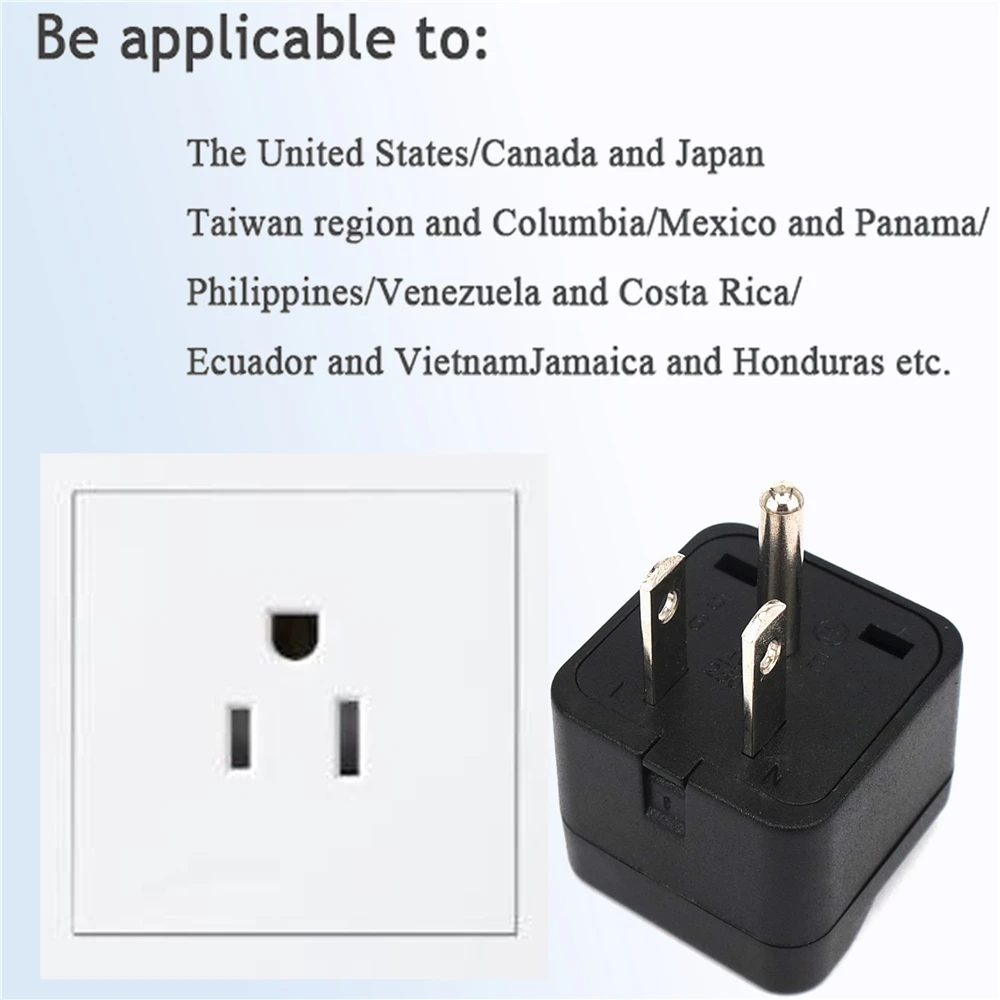 Universal Italy Switzerland India UK US AU to EU German Russia AC Power Socket US American Plug Travel Charger Adapter Converter