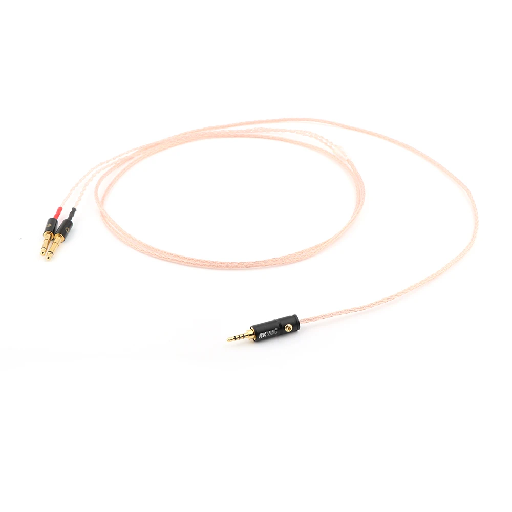 8cores Replacement Headphones Cable Audio Upgrade Cable For Meze 99 Classics/Focal Elear Headphones Pure Copper Cable