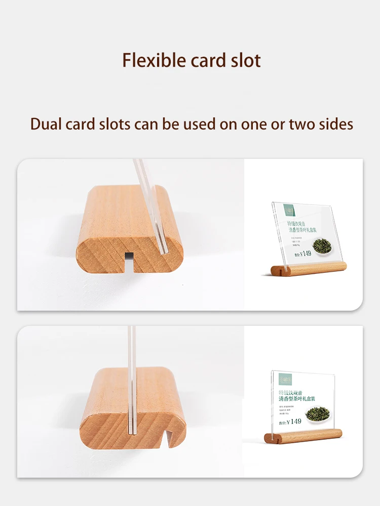 Acrylic Display Stand Set Table L-Shaped Table Sign High-Quality Commodity Price Display Creative Vertical T-Shaped Display Stan