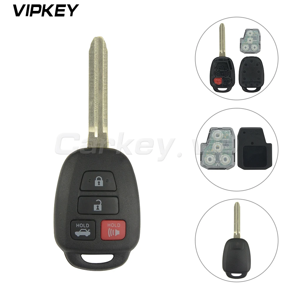 

Remotekey 314.4Mhz Remote Key For Toyota Camry G Chip 2012-2017 For Toyota HYQ12BDM TOY43 Key Blade