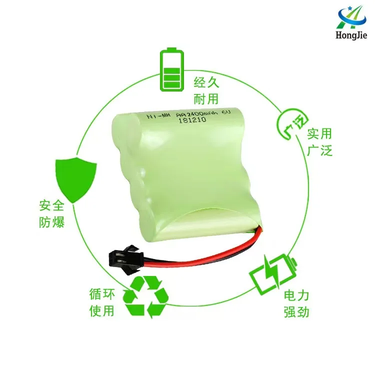 شراء المزيد سوف رخيصة مصنع دبوس 2400 mah قابلة للشحن نيمه 6.0 فولت بطارية التحكم عن بعد بطارية السيارة AA5 #   بقعة بطارية لعبة