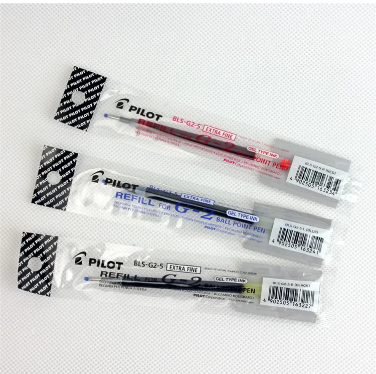 12pcs/Box Pilot BLS-G2 Dr. Grip Gel Refill 0.38mm 0.5mm 0.7mm Refill G-2 Gel Refill School Stationery Pilot Gel Pen Refill