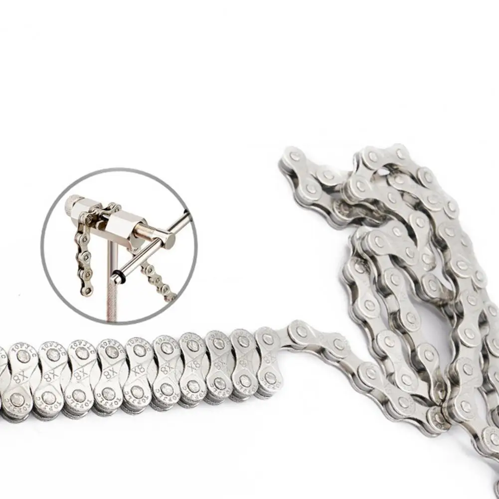 6/7/8/18/21/24-speed Bike Chain Long Fully Electroplated 116 Knots Professional Bicycle Chain Link for MTB