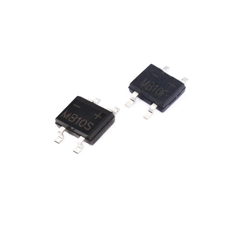 Rectificador de diodo monofásico, puente SOP-4 SMD, amplificador IC Original, Chipset bueno, MB6S, MB6F, MB8S, MB10S, MB10F, MB-F, 50 unidades por