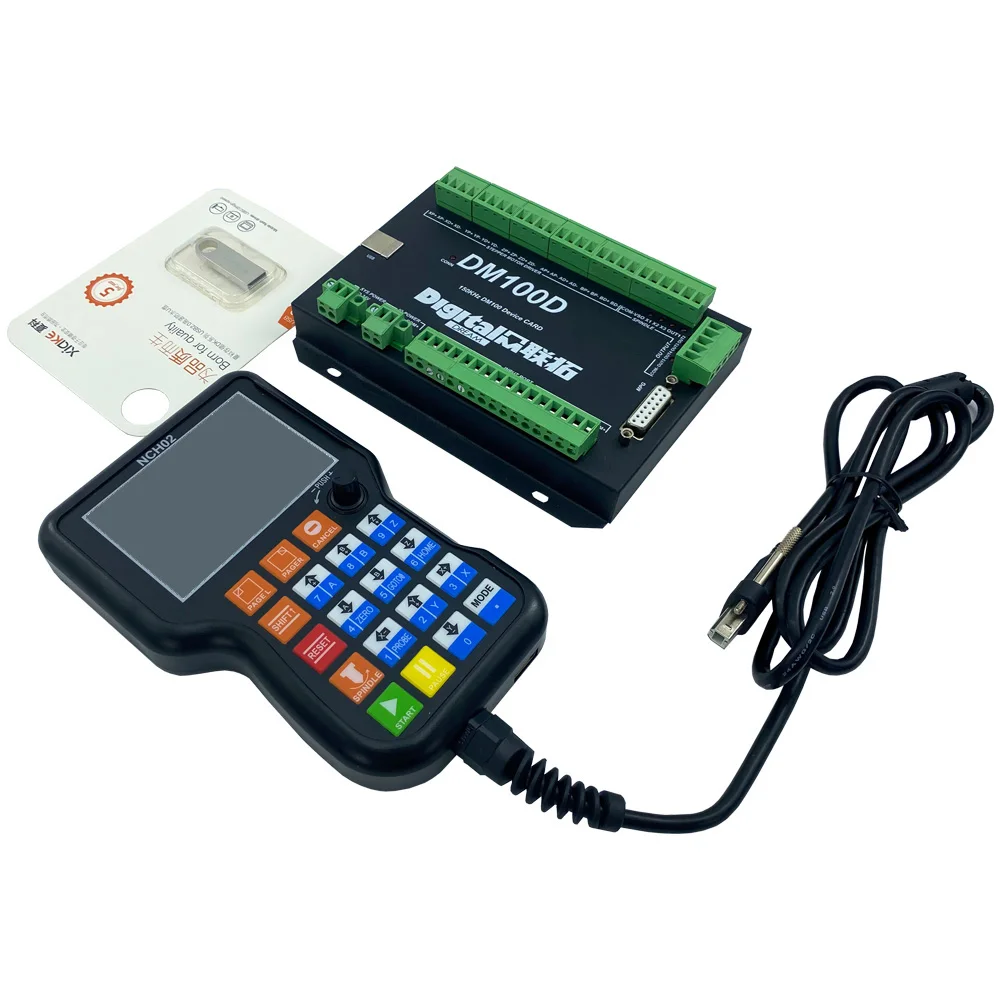 NCH02，CNC Motion Controller NCH02 3/4/5Axis Handle Controller CNC Machining Engraving Machine Drilling And Milling Machine