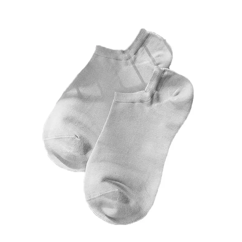 3Pairs Skin-Friendly Breathable Silk Socks for Women Seamless Ankle Socks