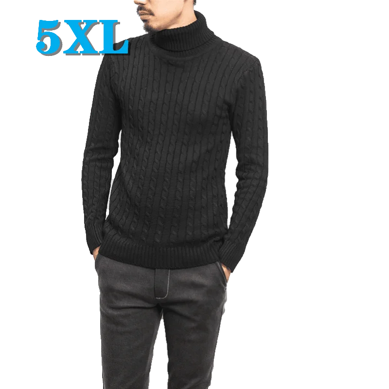 Suéter informal de algodón cálido para hombre, ropa de marca, Tops de moda, estilo primavera y otoño, talla grande 5xl, Envío Gratis