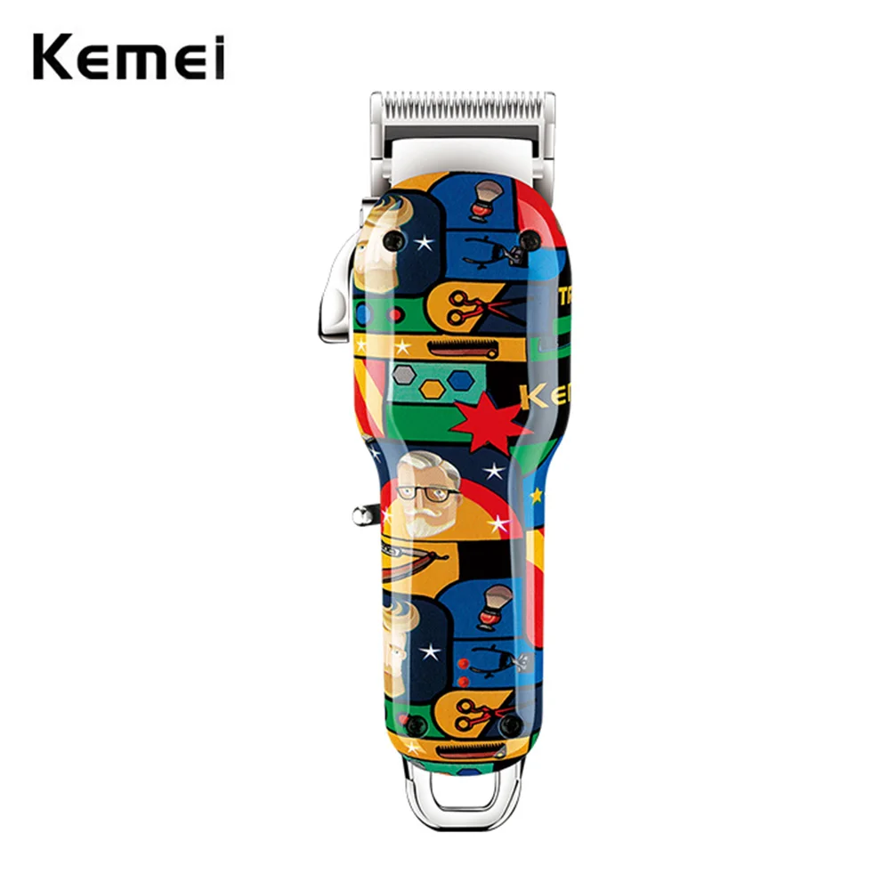 

Kemei MAX2092 Hair Clipper Professional Barber Fade Hair Cutting Machine Electric Cordless Beard Hair Trimmer Precision Mower