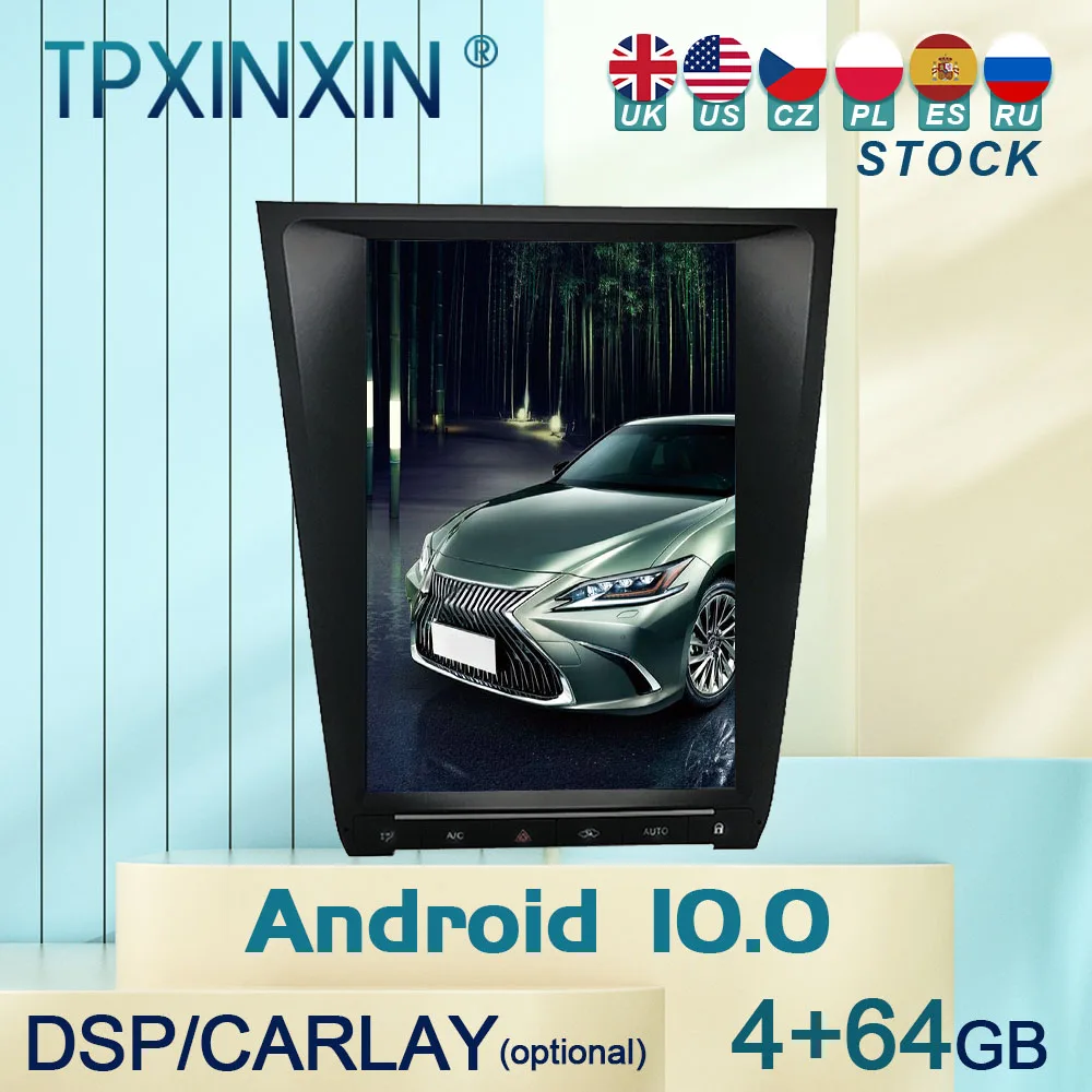 

10,0 для Lexus GS 2004 - 2011 Android автомобильное стерео радио с экраном Tesla радио плеер Автомобильный GPS-навигатор головное устройство