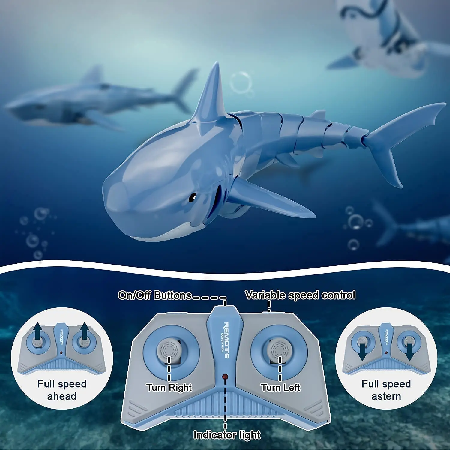 Remote Control Animals Sharks Robots RC Shark Toy Swimming Pool Bathroom Funny Electric Sharks Toys Kids Girl Boy Best Gift