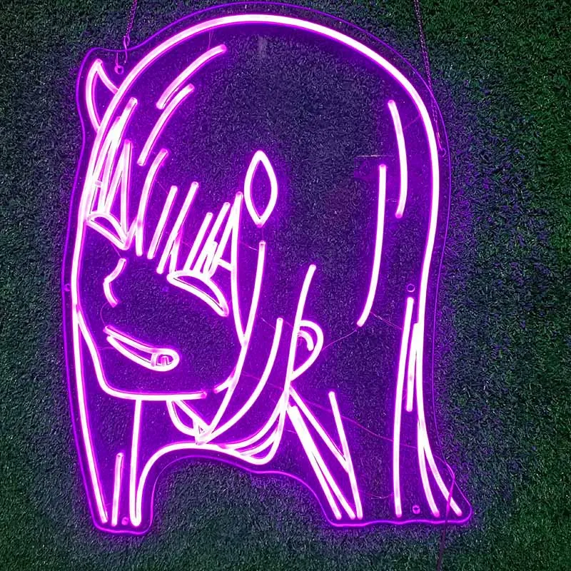 Custom ZERO TWO Neon Sign Logo Led Visual Bar Wall Light Up Sign Neon Decor Neonlamp for Room