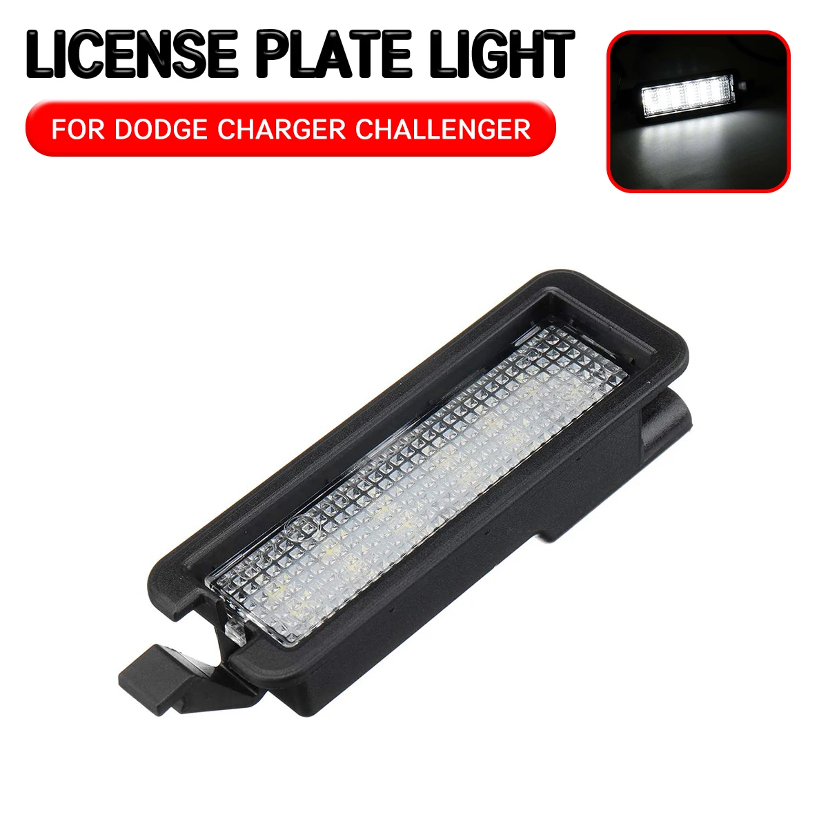 

LED License Number Plate Light Lamp For Dodge Charger Challenger Chrysler 300 2015 2016 2017 2018 68211290AB