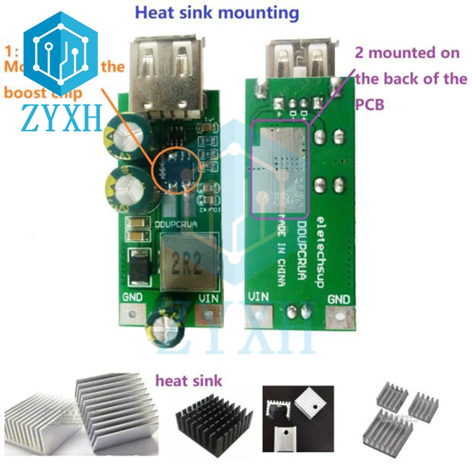 25W USB QC 3.0 2.0 FCP Fast Charger Module DC 3.3-5V To 5V-12V 5V/4A 9V/2A 18650 LI-ION Li-Po Lithium Battery Charging