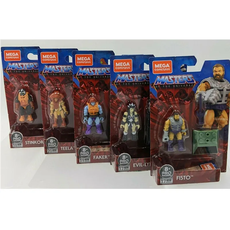 Мега-конструктор «Властелины Вселенной» стинкор EVIL-LYN TEELA FISTO MOTU Pro Builder Series He-man, игрушки персонажей, Новинка