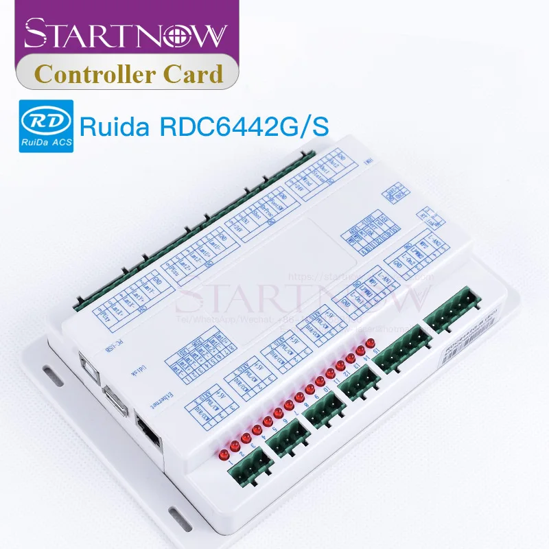 Startnow CO2 Laser Control Card Ruida RDC6442G RDC6442S CNC Laser Engraving Machine Motherboard System RDC6442 DSP Controller