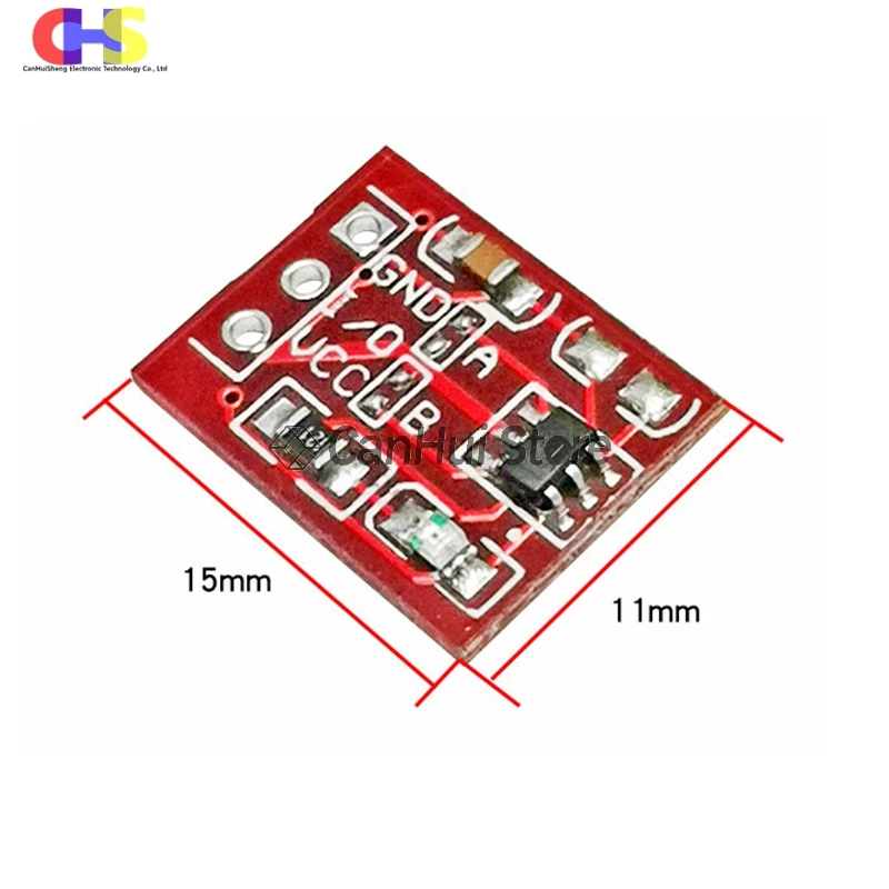 10PCS/LOT NEW TTP223 Touch button Module Capacitor type Single Channel Self Locking Touch switch sensor