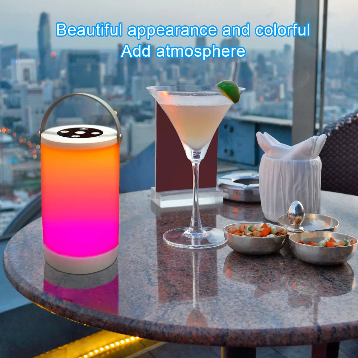 Colorful LED Light Strip, Portable Small Night Lamp, Creative Camping Lantern, USB Charging