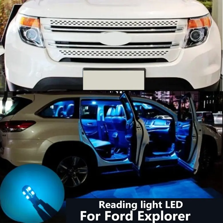 

Reading Light LED For Ford Explorer 2011-2018 Interior Light Interior Light White Blue Explorer Light Conversion