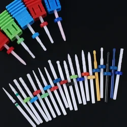 1pc Ceramic Nail Drill Bit Small Ball Milling Cutter Bits For Manicure Pedicure Pointed Apparatus Files Gel Polish Remove Tools