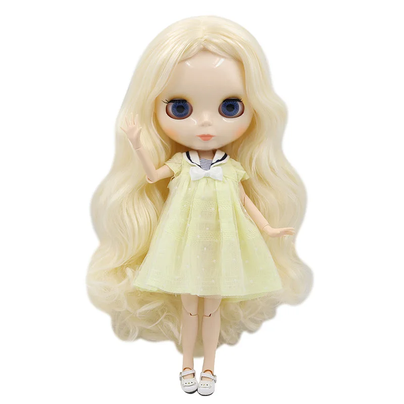 ICY DBS Blyth ตุ๊กตา30ซม.1/6 BJD ของเล่น Joint Body มือ Glossy หน้าใหญ่ผมที่แตกต่างกันสีสีขาวผิวของขวัญ