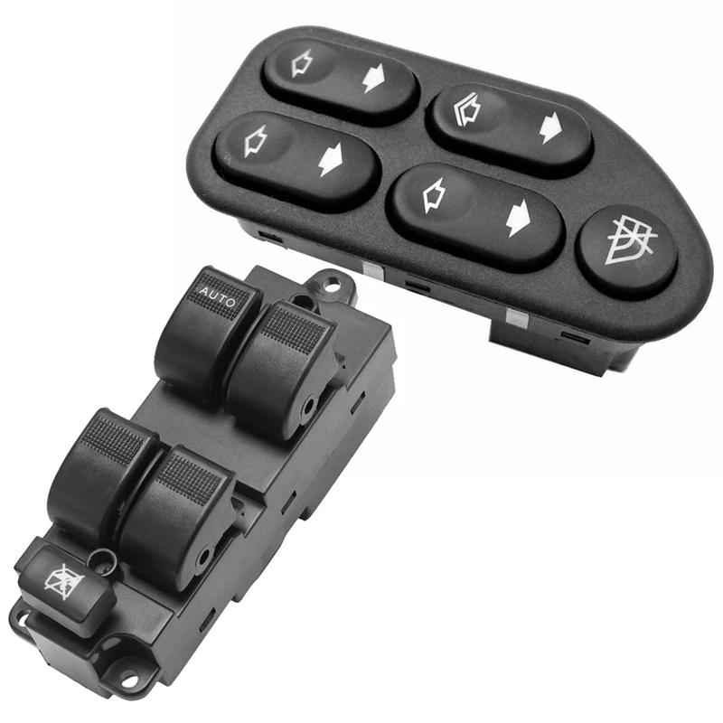 2 Pcs Jendela Control Switch Cocok untuk Ford Ranger Fiesta Ecosport 2004-2008 7S6514529AA & untuk Mazda 6 2003-2005