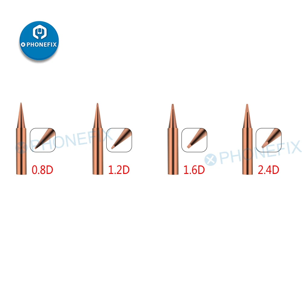 13 kinds Diamagnetic 900M T Copper Soldering Iron Tip Lead-free Welding Tips for Hakko 936 Saike 909D 852D+ Soldering Station