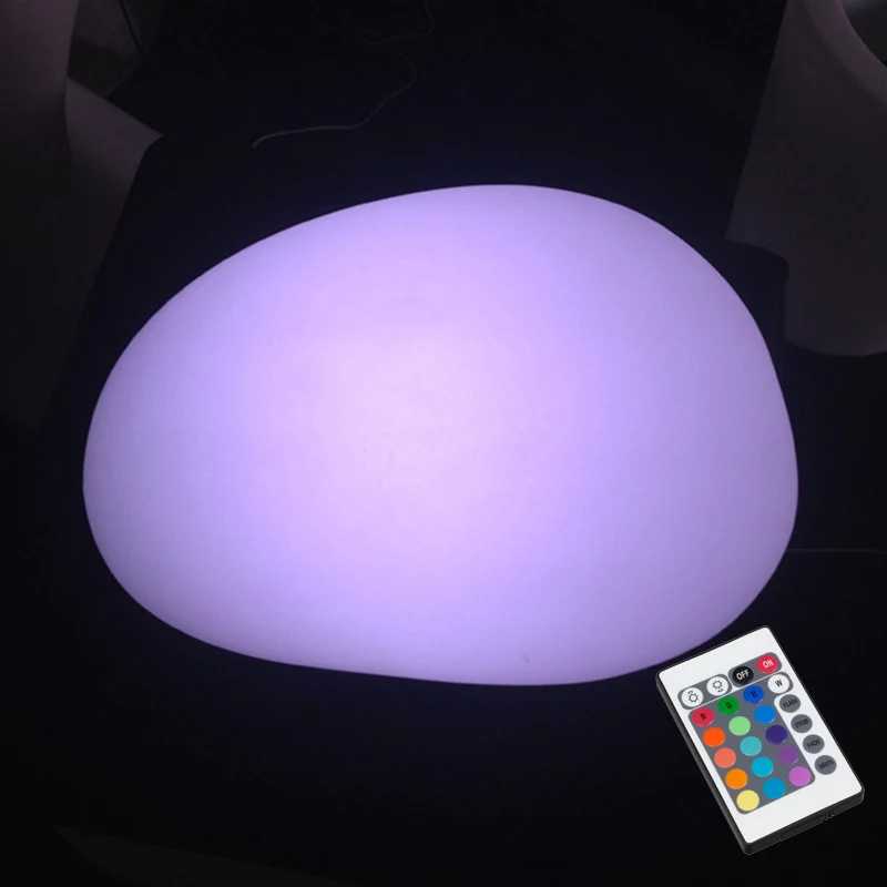L29*W22*H14cm, Stone Lamp, LED Night Lights,Waterproof IP 65, With 24 Key Remote Control,For Bedroom, Bar Furniture, 1PC