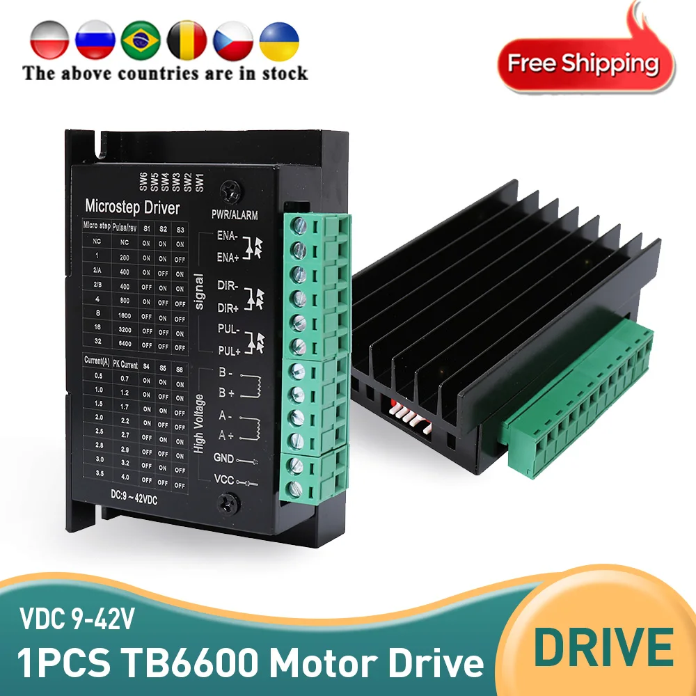 Tb6600 stepper motor driver for 42 57 Series motor 2phase 4.0A for 3D printer and CNC milling machine