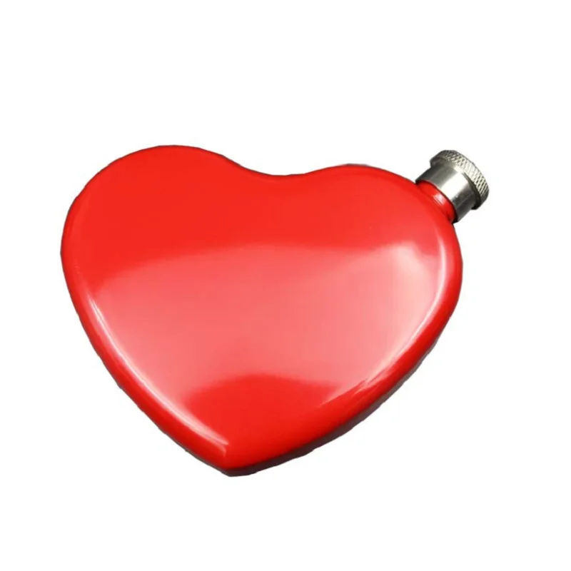 Love Heart Shape Hip Flask 4-5oz Red Heart Design Banana Hip Flask Lips Shape Creative Small Flagon