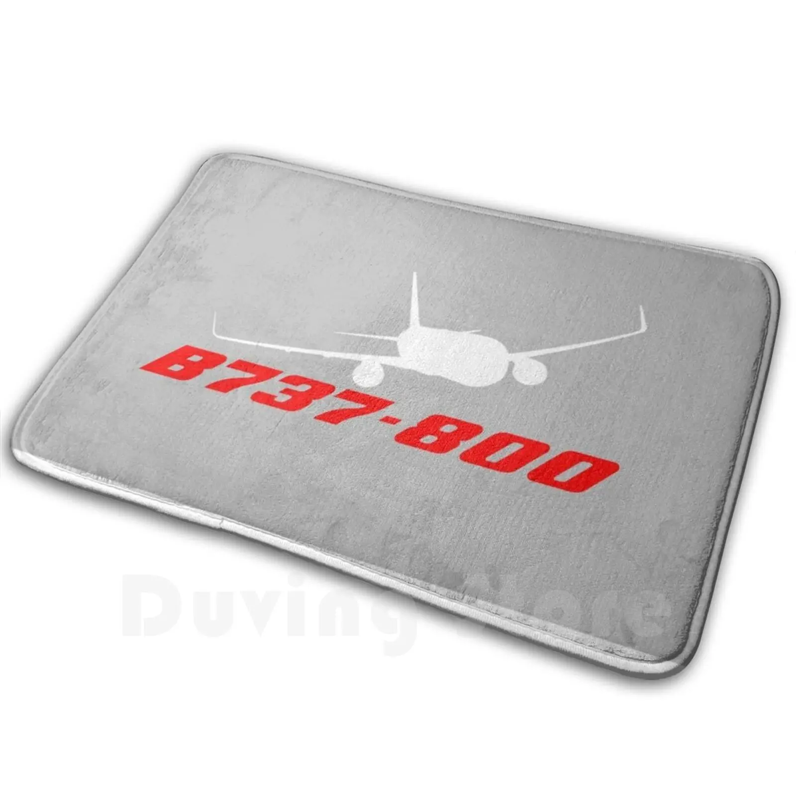 Boeing 737-800 Silver Mat Rug Carpet Soft Non-Slip Mat Rug 3116 Carpet Cushion Hazard Designer Carpets Health Boeing 737