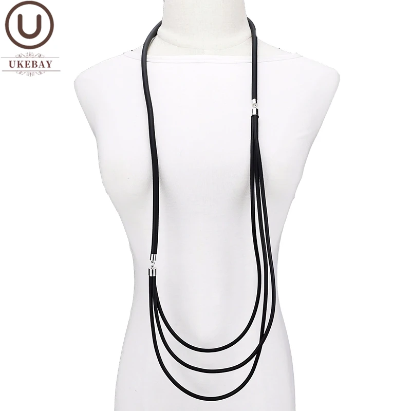

UKEBAY New Big Pendant Necklace Jewelry Women Statement Necklaces Long Sweater Chains For Festival Ethnic Clothes Accessories