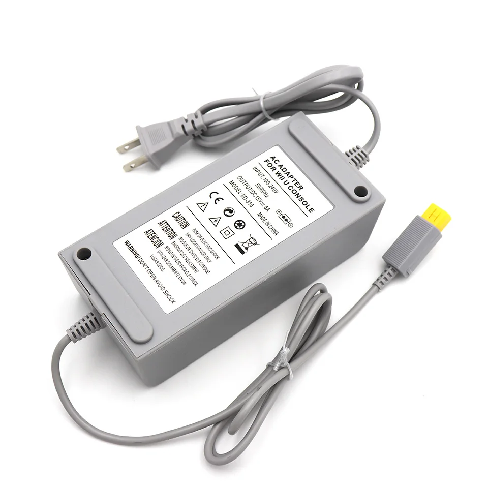 Adattatore di alimentazione ca cavo di ricarica caricabatterie spina ue usa adatto per Nintendo Wii U Console cavo adattatore di alimentazione caricabatterie da gioco