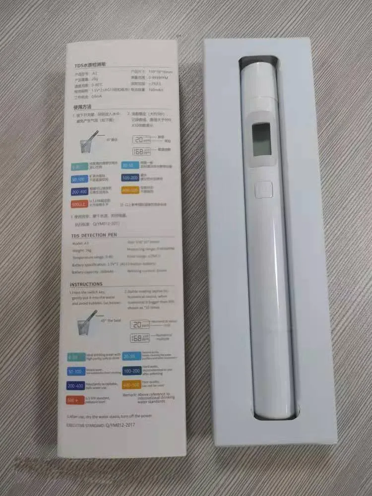 TDS Meter Water Tester Quality Purity Portable Detection EC SOO-1 Test Smart Meter Digital Water Quality Rapid Analyzer